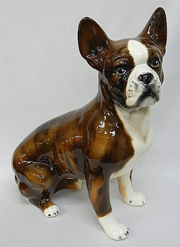 Amazon.co.jp: IG-8369T フレンチブルドッグ 犬置物 イタリア陶器