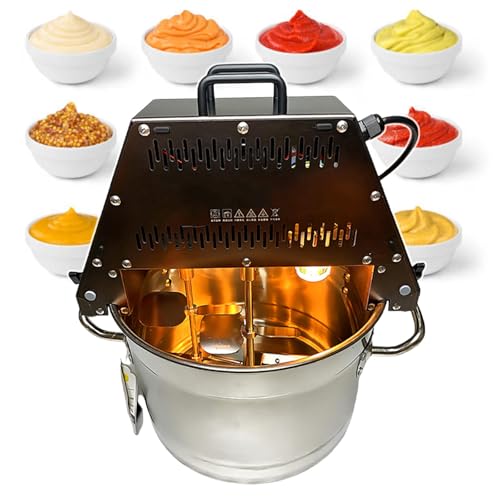 pealiritansemen Mezcladora De Relleno Comercial, Olla De Acero Inoxidable, con Doble Paleta Agitadora Y Ventilador Auxiliar, para Mermelada, Aderezo para Ensaladas, Kétchup, Salsa De Chile
