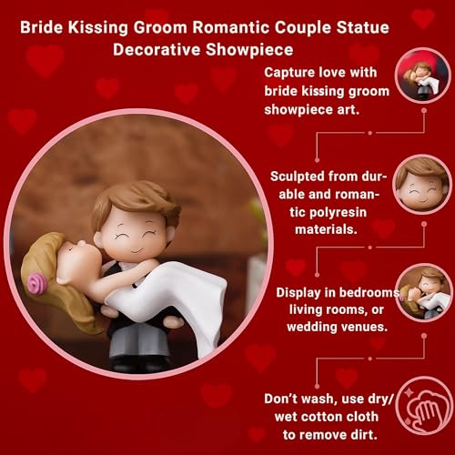 Image of SARTE Car Dashboard Toy Cute Couple Showpiece Decoration Figurine Ornament Premium ABS Toys for Car Interior Stylish Universal Dashboard Decor Accessory for Cars SUVs and Sedans