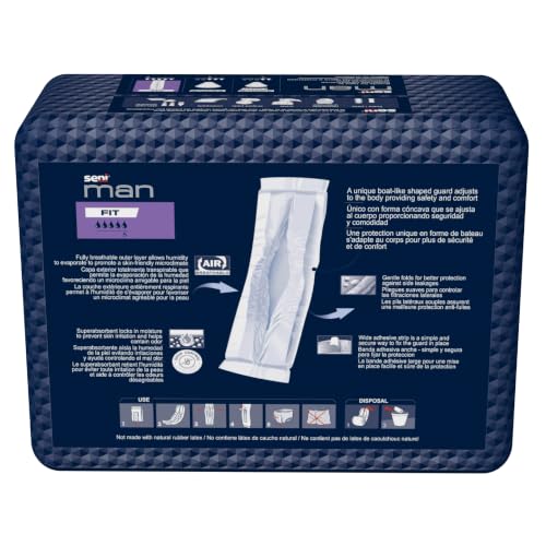 Image of Seni Man Premium Bladder Control Guards Fit Pads - 10 Pieces | Comfort & Soft | High absorbency | Odor control | Skin Friendly