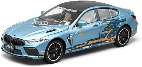 1:24 M8 Model Cars BM-W M8 Toy Car Die Cast Metal with Light Sound Pullback Openable Door Cars Toy