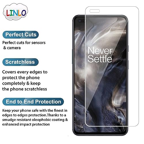 Image of Tempered Glass Screen Protector Compatible for OnePlus Nord with Full Screen Coverage; Except Edges and Easy Installation Kit(Transparent), Pack of 1
