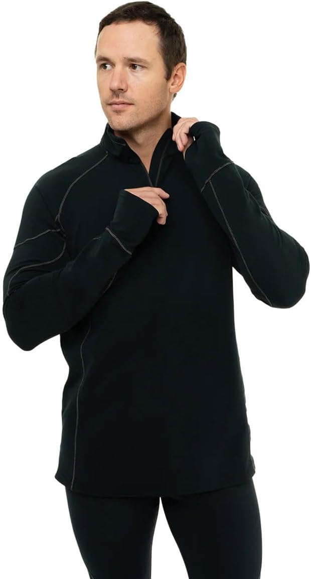 Hot Chillys Men's Micro-Elite XT Zip-T Heavyweight Active Fit Base Layer - Image 3