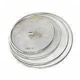 Inme Stainless Steel Net Cover Lid for Vessel Utensil, Milk Cover Jali Multipurpose Net lids for Fruits Food Bowls Kadai Plate Mesh Strainer in Kitchen Dining Table - Set of 4, Silver