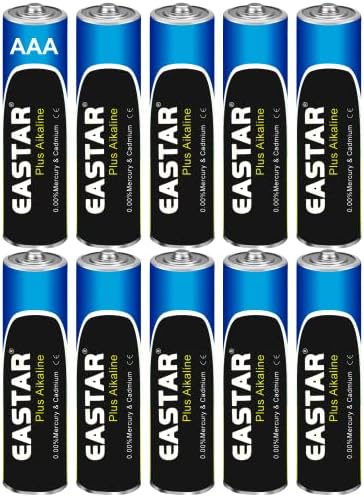 EASTAR BTS AAA Batteries Ultra Long Lasting Alkaline Battery with Long Lasting Power 10-Year Triple A LR03 Alkaline Batteries (10 Count)