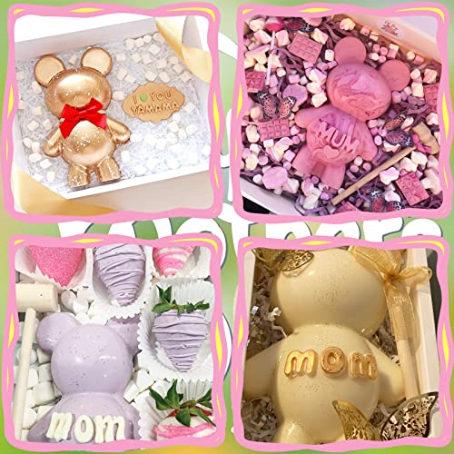 Bear Chocolate Silicone Mold, 2 Pcs Breakable Bear Silicone Molds + 1 Pcs Wooden Hammer For Valentine Candy, Chocolate Making, Breakable Bears, Mousse Cake, Birthday #TOP2