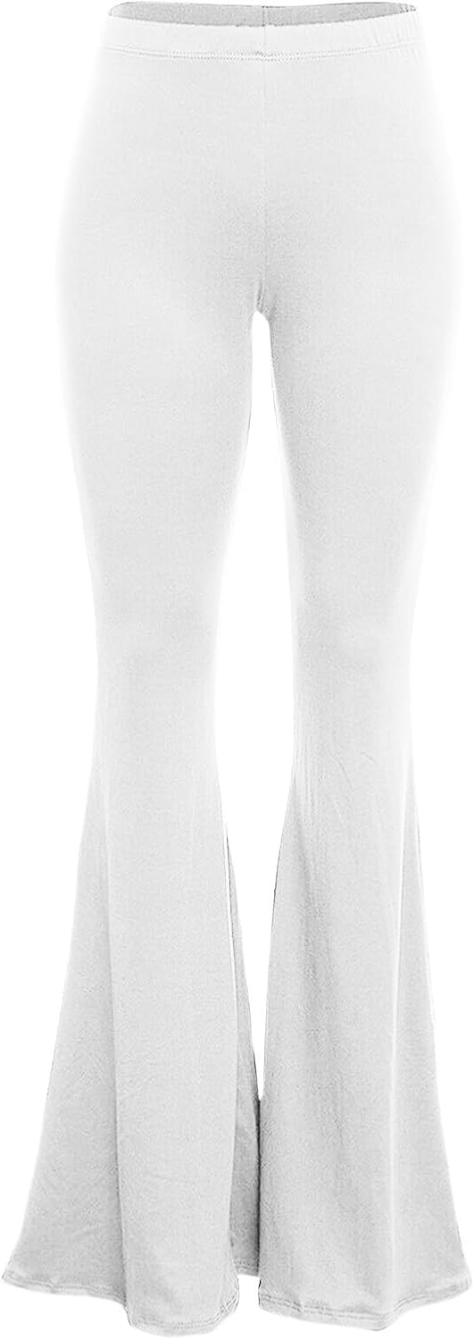 Women's Flare Leggings High Waisted Tummy Control Yoga Pants Tummy Control Bell Bottom Leggings Workout Running Pants