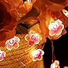 Mudder 13 FT 40 LEDs Cherry Blossom Flower String Lights for Bedroom, Pink Fairy Lights USB and Battery Operated Decorative String Lights Indoor Outdoor(1 Pack) #3