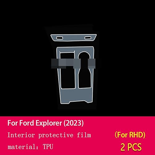 Miniatura 8 de JCAKES Car Interior Center Console Transparent TPU Protective Film Anti-Scratch Repair Film Accessories PPF refitfor Ford Explorer 2023