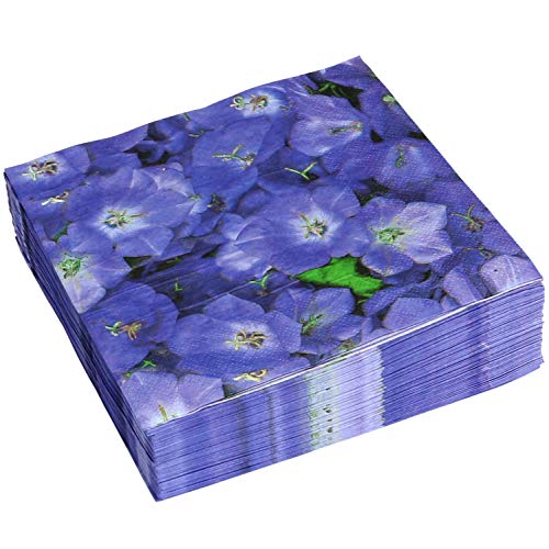 Iconikal Disposable Dinner Paper Party Napkins, Violets, 75-Count #TOP1