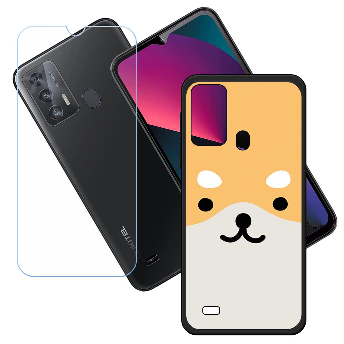 Cover E Pellicola Per OUKITEL C31 Pro - 2 Custodie Morbide TPU Trasparenti + 2 Pellicole Vetro Temperato 9H