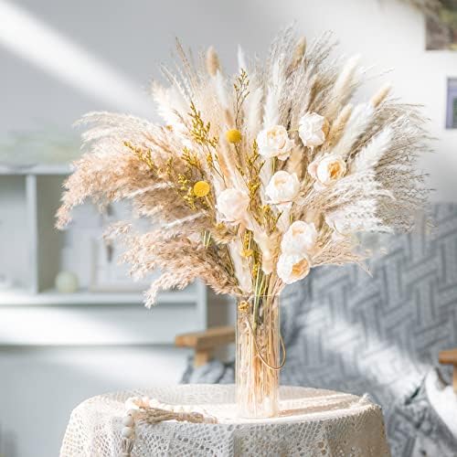 Bouquet De 15 Tiges De Fleurs De Pampa Séchées – Déco Naturelle Longue Durée Pour Maison Et événements
