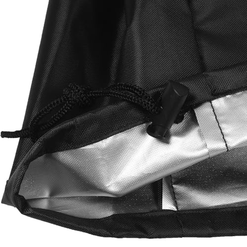Operitacx Protection Étanche Anti-poussière avec Poignée Housse Résistante aux Éclaboussures et UV pour Appareils de Cuisine Plan de Travail Couvre-extracteur de Jus Noir – vue 3