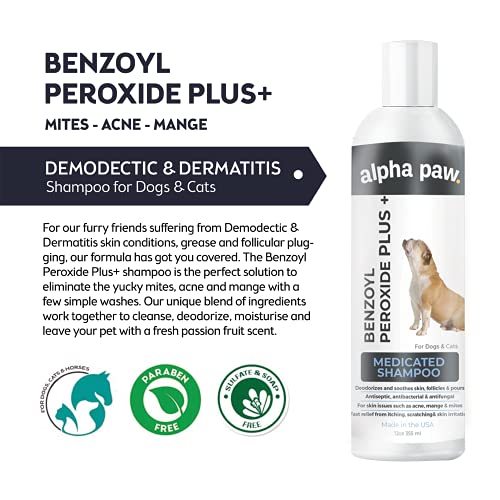 Smiling Paws Pets Itch Relief Shampoo for Pets Contains Benzoyl