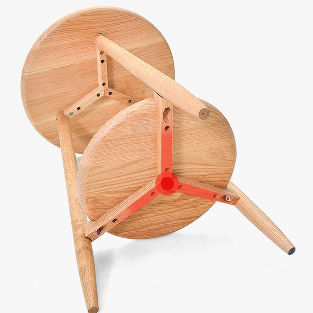 Side Table/End Table,Modern Side Table, 2- Layer Round Coffee Side Wooden Table, Living Room, Home Office Round Table, Living Room and Bedroom Balcony