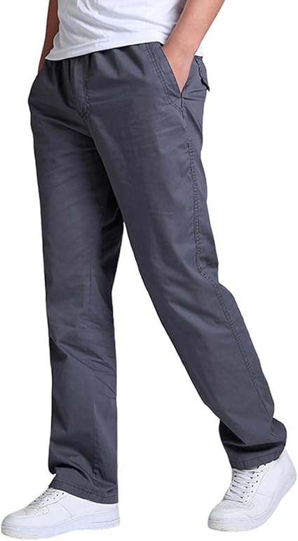 Amazon Odfmce ロングパンツ メンズ チノパン ゆったり 秋 無地 綿 ズボン おしゃれ 大きいサイズ ロングパンツ 通販