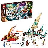Incluye 6 mini figuras LEGO: Island Jay, Zane y Kai, que se enfrentan al Jefe Mammatus, el Guardián Terremoto y el Guardián Trueno, ¡todos con armas geniales!