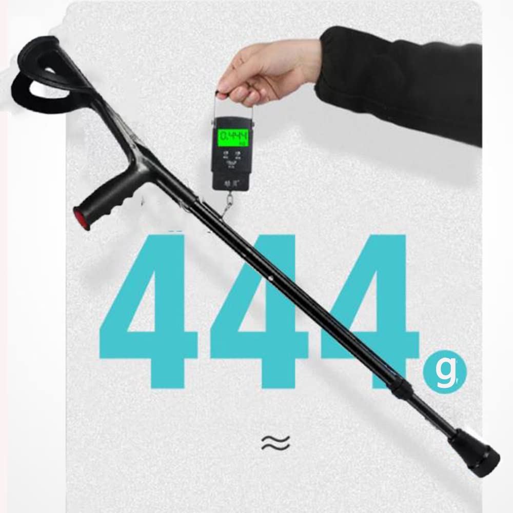 Aluminio Muletas Ortopédicas,Regulable Bastones para Adulto, Muleta para Caminar De Ajustables, Muletas De Antebrazo De Plegable