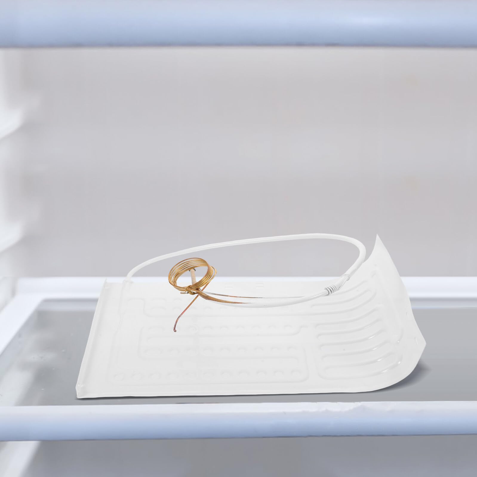 Piastra Evaporatrice per Frigorifero in Alluminio Bianco, Accessorio di Ricambio Silenzioso e Compatibile per Congelatore e Armadio Frigorifero