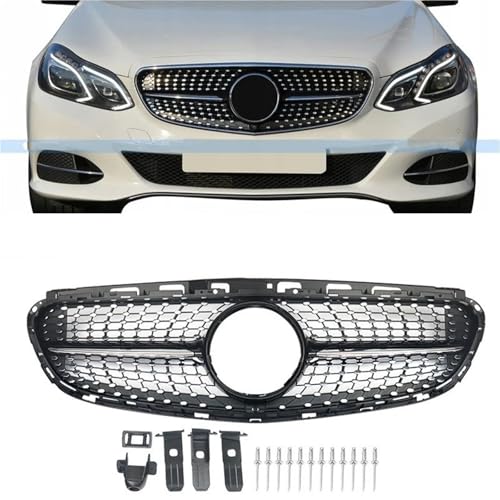 Grilles avant Benz W212 Classe E 2014-2016 protection calandre diamant contre impacts - 2