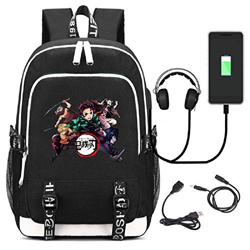 Iutoyye Boy's Backpack, 3D Print Anime Bags Comic Fans School Student Backpack With Usb Charging Port… (J Style) #TOP25