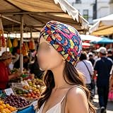 Ticha 4 szt. afrykańskich turbanów, plisowane turbany na głowę, do spania, jogi, noszenia na co dzień, modne nakrycie głowy
