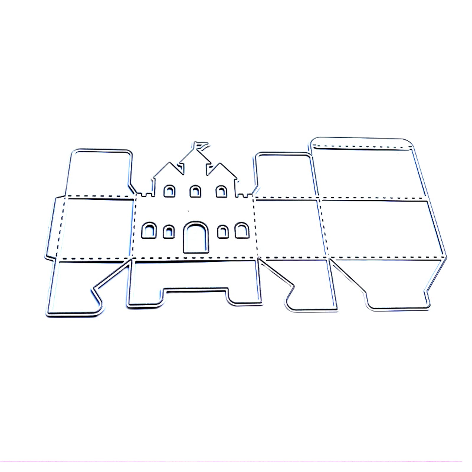 Kalttoy 3D Hollow Candy Box Metal Cutting Dies Stencil Embossing Template Metal Cutting Dies and Stamps