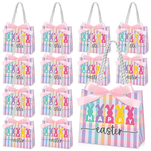 Sacs cadeaux de Pâques en papier poignées nœud ruban Sweetude x25