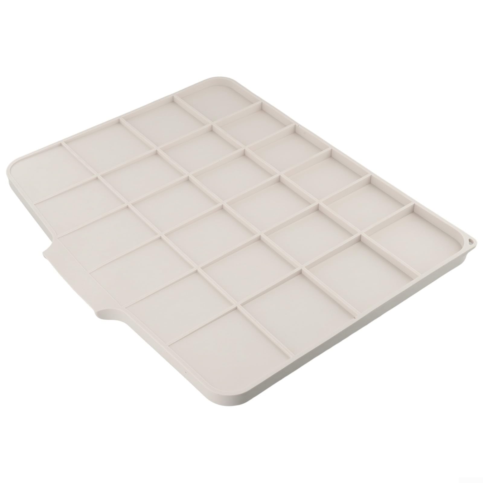 Tappetino Scolapiatti In Silicone Per Cucina, 40x33 Cm, Resistente Al Calore Con Bordo Per Scarico, Grigio