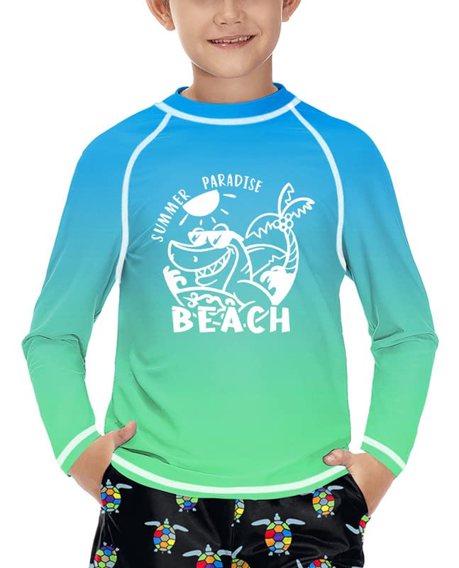 ODAWA Schwimmshirt Für Kleinkinder, Jungen, Palmen, LSF + 50