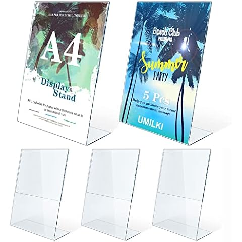 Présentoir A4 UMILKI en acrylique Cover