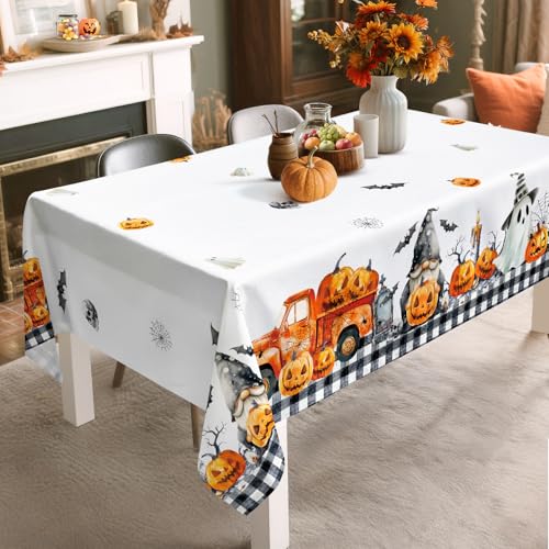 Nappes citrouille camion lavable pour protéger la table des taches