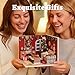 Flever Dollhouse Miniature DIY House Kit Creative Room with Furniture and Glass Cover for Romantic Artwork Gift(Christmas Eve)