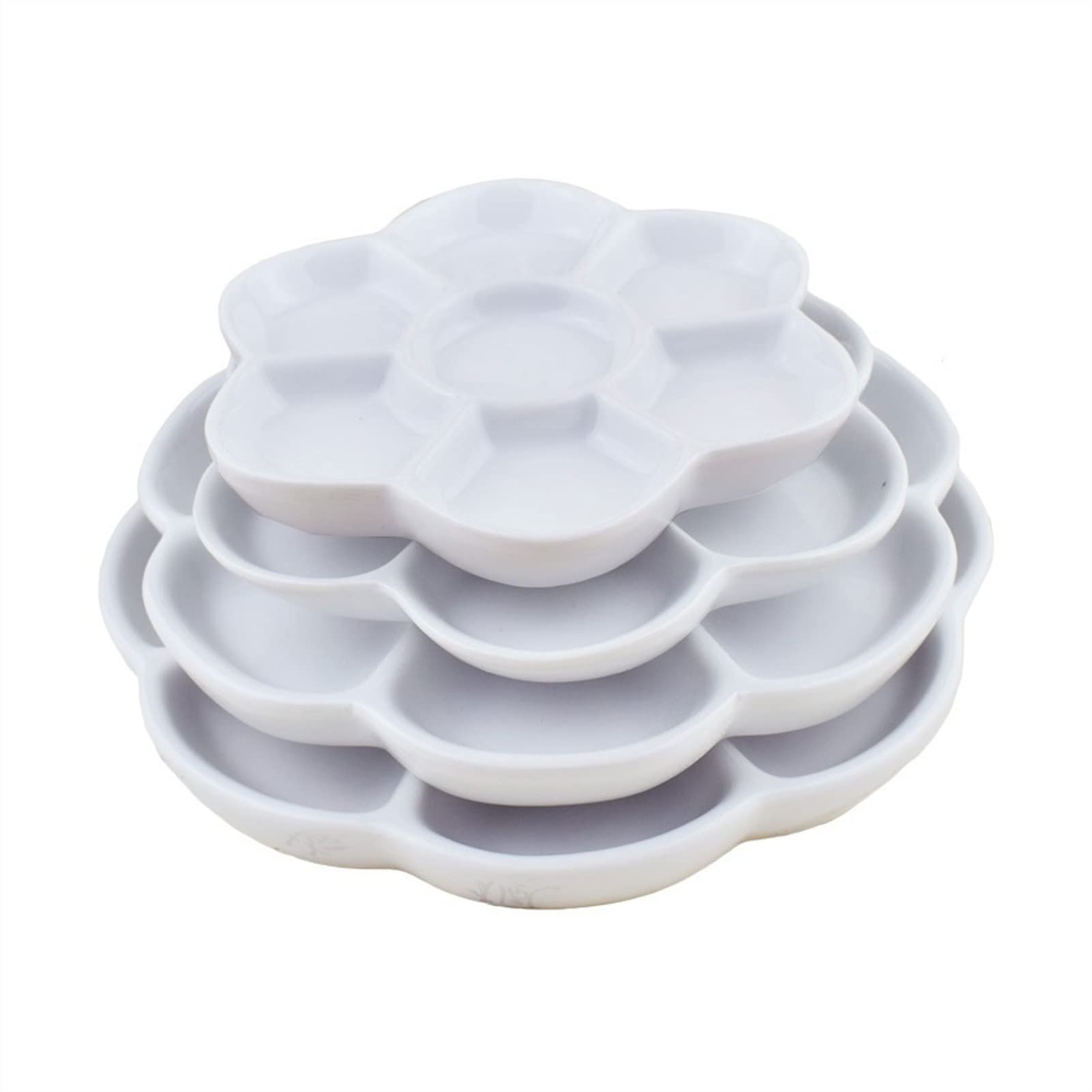 8-calowa Ceramiczna Paleta Akwarelowa, Biała Paleta Artysty, Odpowiednia Do Malowania Olejnego, Akwareli, Tacki Do Mieszania Gwaszu