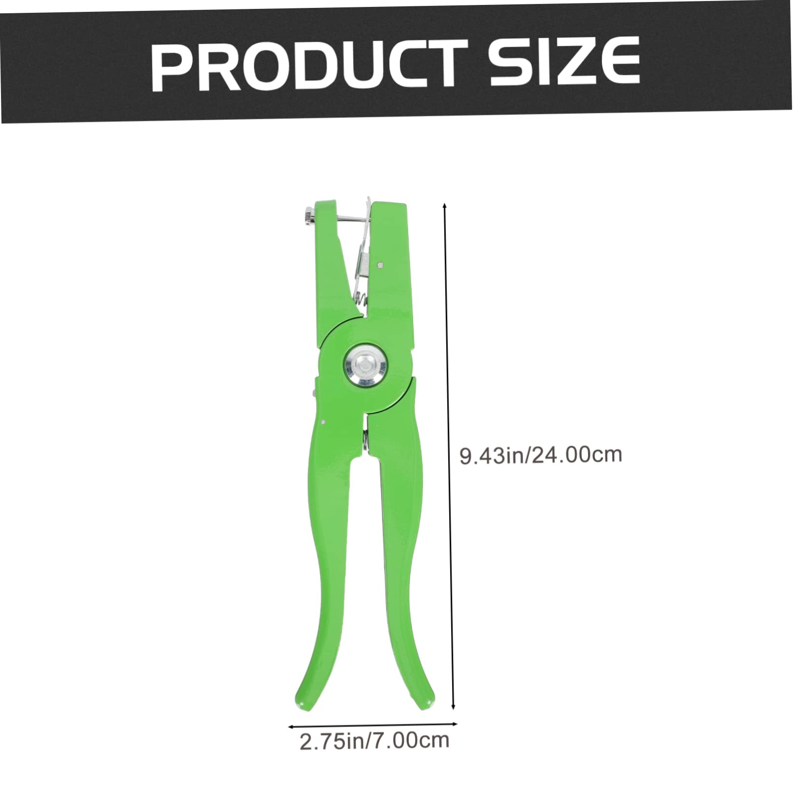Pince à Étiquettes D'oreille Verte en Pp et Métal, 1 Set