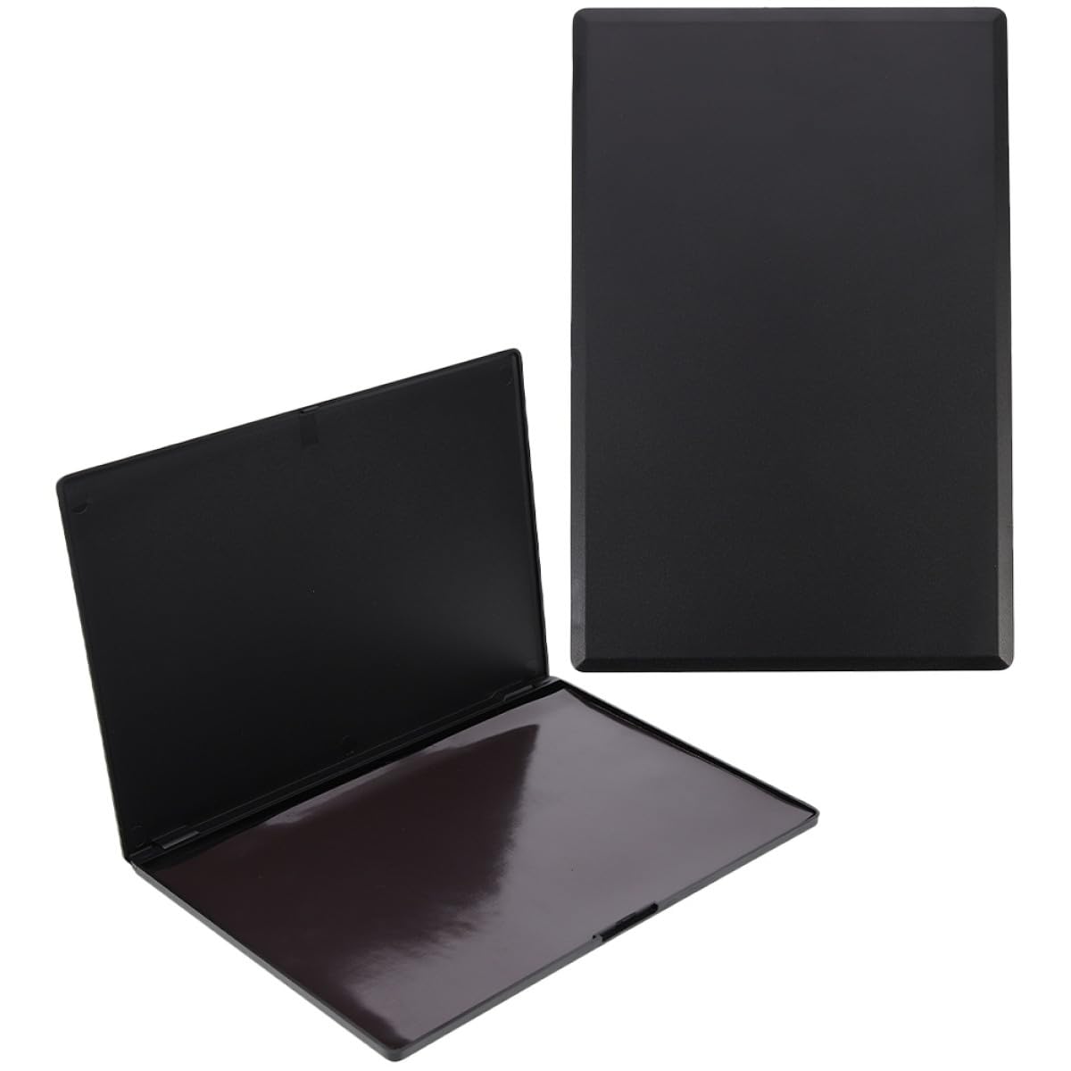 SHERCHPRY Palette Magnetica Nera Vuota per Ombretti 2 Pezzi in Abs Leggera e Resistente per Make Up On-the-go e Conservazione Cosmetici