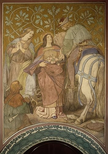 Peinture sur Toile Miracle de la Rose Moritz Von Schwind Pour Rompre la Monotonie des Murs