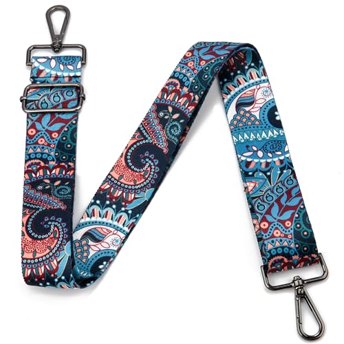 Image of Purse Strap Gold Hardware Replacement Crossbody Bag Strap, Wide Adjustable Shoulder Strap