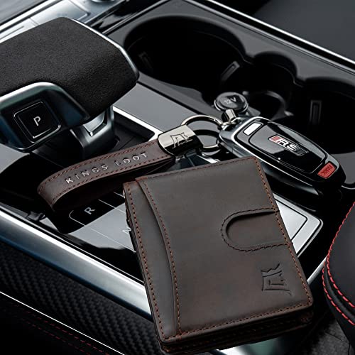 Kings Loot Slim Minimalist Wallet For Men Rfid Blocking | Slim Leather Wallets For Men | Mens Wallet Bifold | Slim Front Pocket Wallet For Men | 12 Card Holder Wallet For Men | Slim Wallet For Men #TOP7