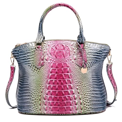 Image of Makcr Joacbv Women Purse Satchel Bag Long Crossbody Classy Tote Bag Top Handle Vegan Leather Ladies Handbags Embossed Pattern