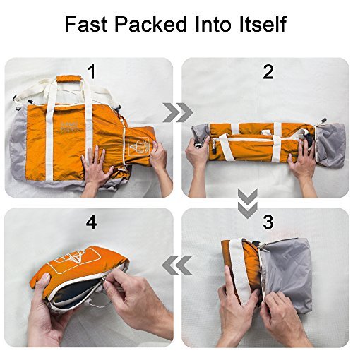 Travel Inspira Foldable Duffel Travel Duffle Bag Collapsible Packable Lightweight Sport Gym BagEmergency Use