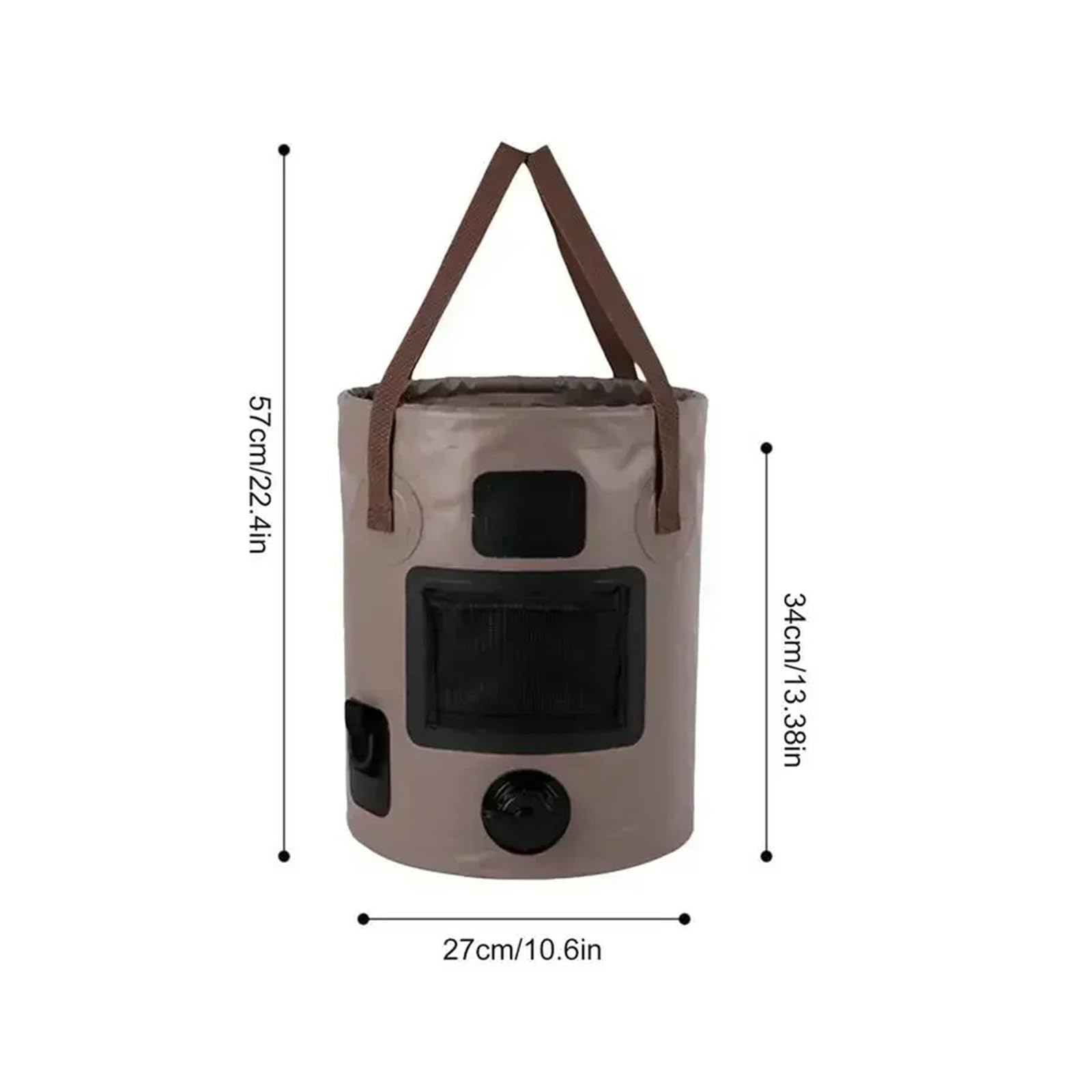 25L Portatile Pieghevole Secchio Sacchetto di Immagazzinaggio Acqua di Viaggio Esterna Impermeabile Articoli di Pesca