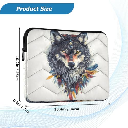 Funda para portátil ALAZA Boho Wolf 13-14 pulgadas miniatura 3