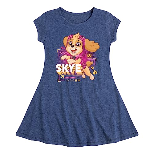 HYBRID APPAREL - Paw Patrol - Skye Character Art - Toddler & Youth Girls Fit & Flare Dress