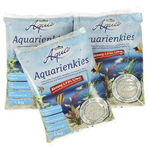 Dehner Aqua Aquarienkies 2-3.2 mm Weiß 15kg