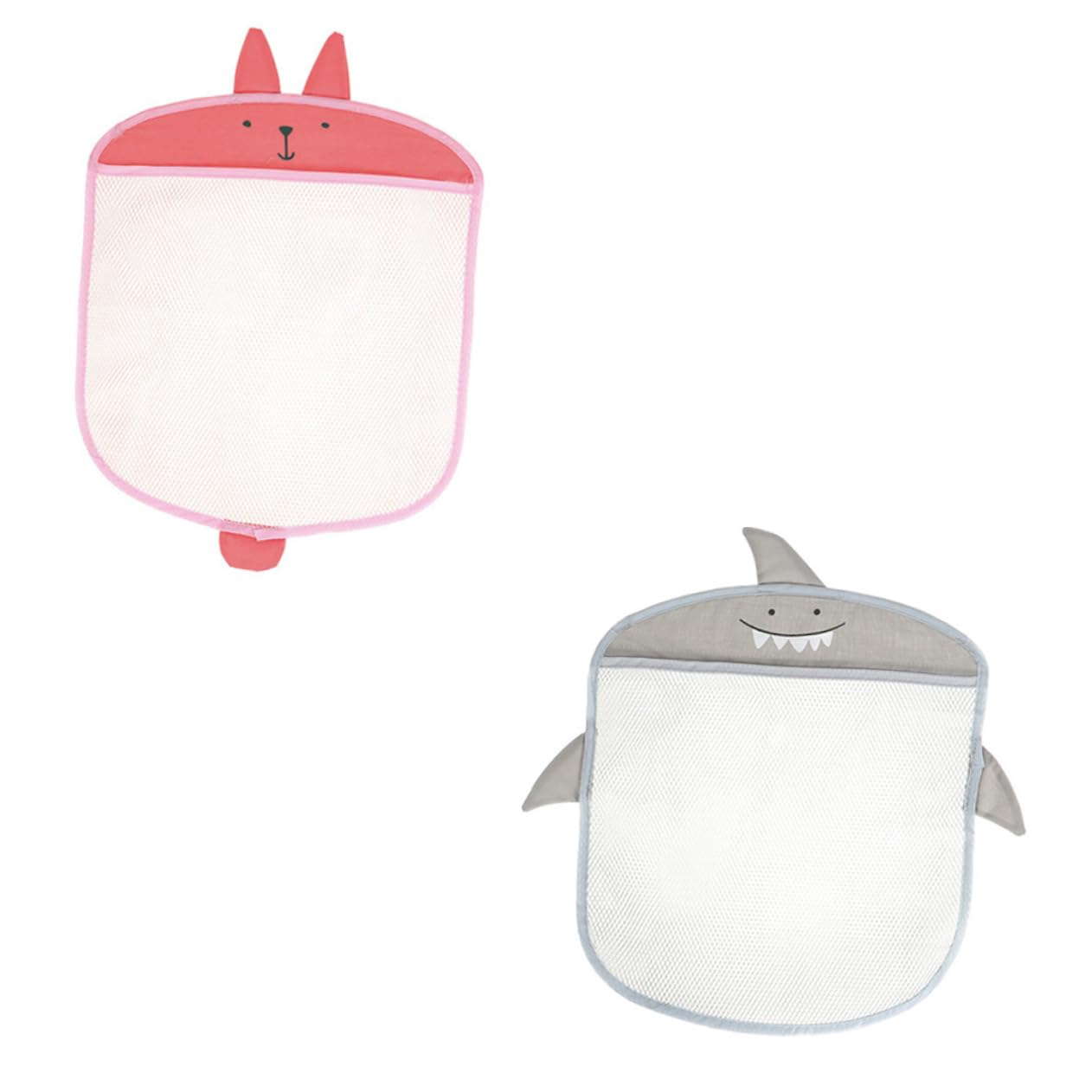 OKUMEYR The-Door Storage Bag Mesh Fabric 2pcs Set Wall-Mounted Pantry Door Organizer Bath Toy Bag