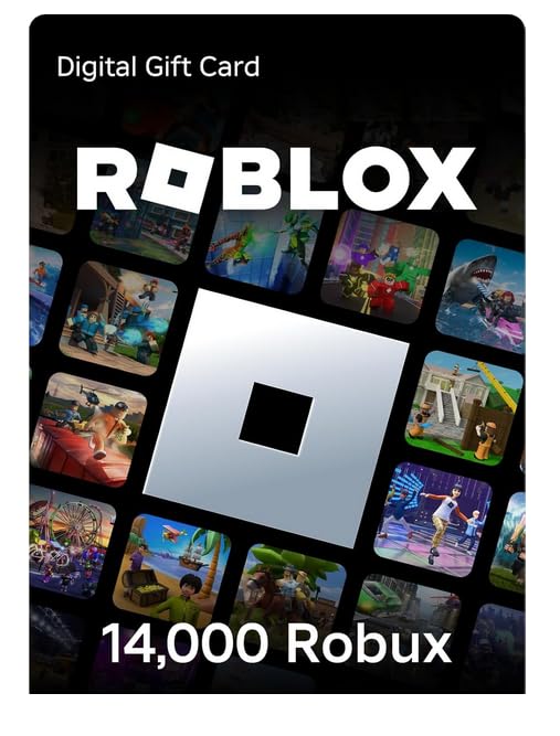 Roblox Code – 14,000 Roblox Robux 14000 Credit + Bonus Exclusive virtual Item Code Only Toy Review India (Iknoor World )