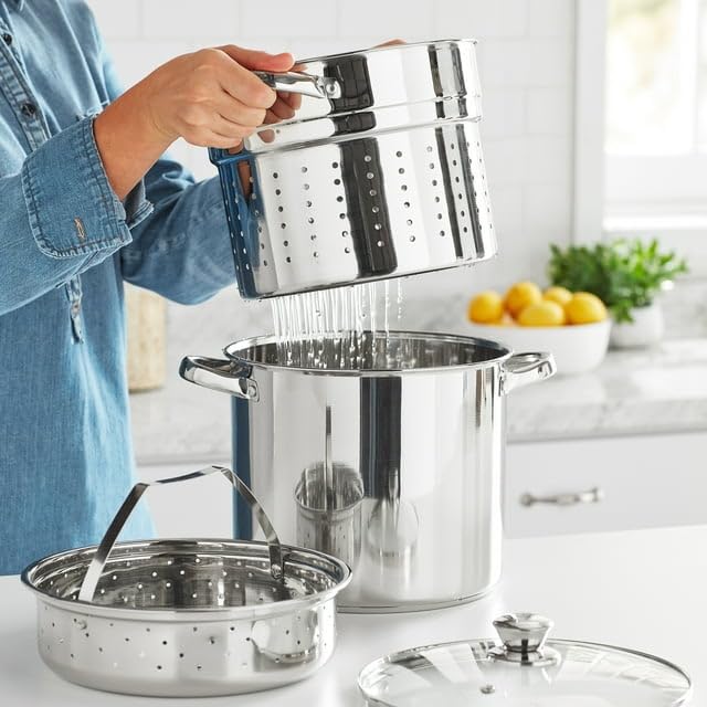 Amazon | SionS 4ピース ステンレススチール 8クォート マルチクッカー