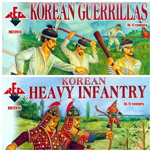 Set Red Box Infantería Pesada y Guerrillas 1/72 miniatura 1