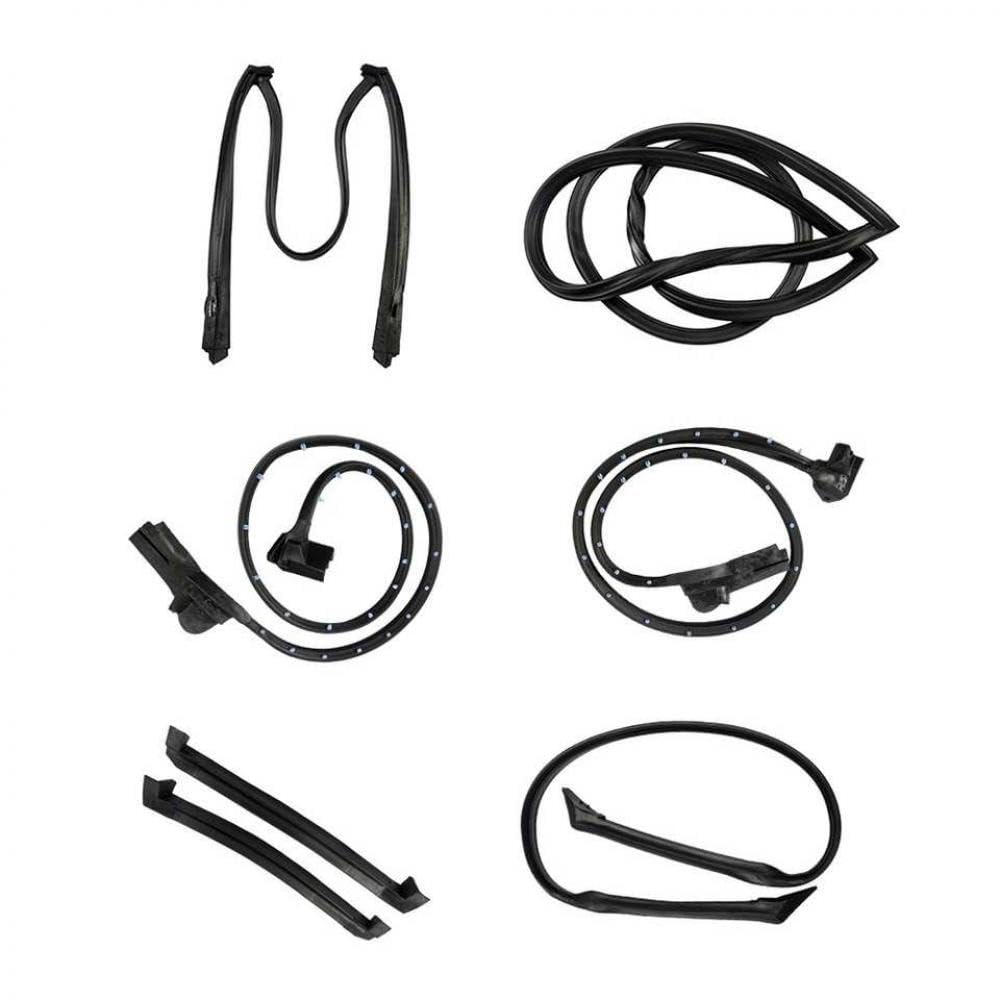 Uhstjw One Color Weatherstrip Kit Compatible With Gm Corvette C4 1984 1985 1986 1987 1988 1989 Ap02 8489Ggw